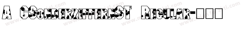 A GSonderziffernST Regular字体转换